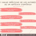 7 malas prácticas de los autores de un artículo científico