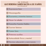 10 cosas que deberías saber hacer a los 18 años